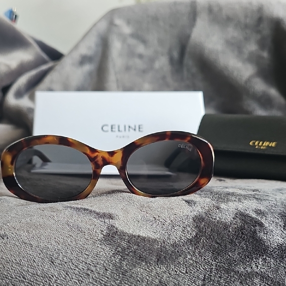 Celine Accessories - Celine Brown Tortoise Sunglasses